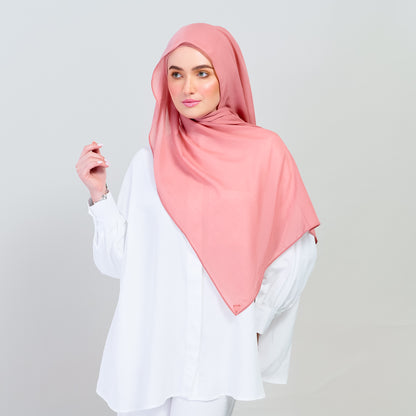 Ironless Elle Shawl in Salmon
