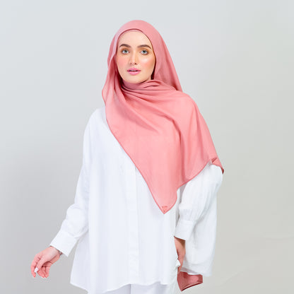 Ironless Elle Shawl in Salmon