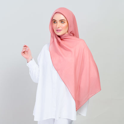 Ironless Elle Shawl in Salmon