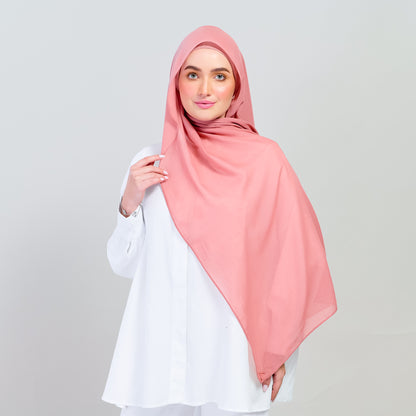 Ironless Elle Shawl in Salmon
