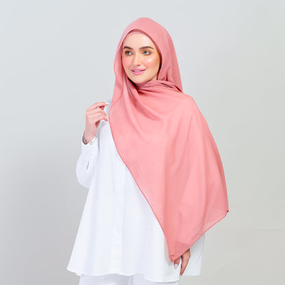Ironless Elle Shawl in Salmon