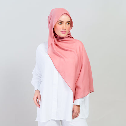 Ironless Elle Shawl in Salmon