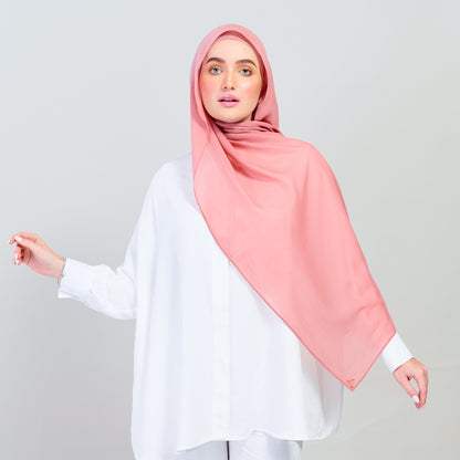 Ironless Elle Shawl in Salmon