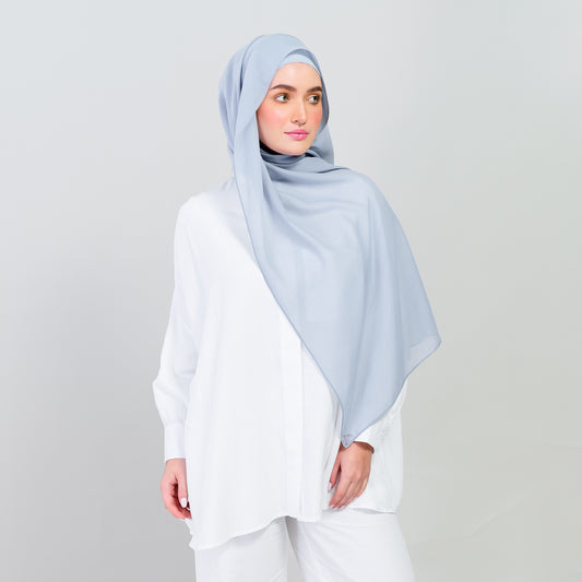 Ironless Elle Shawl in Sky