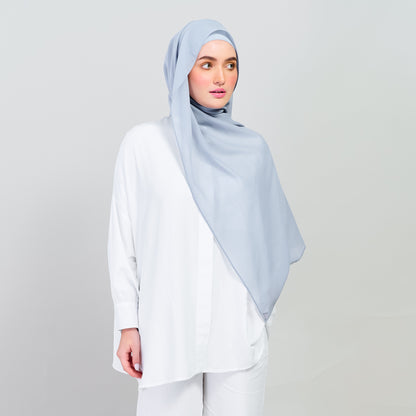 Ironless Elle Shawl in Sky