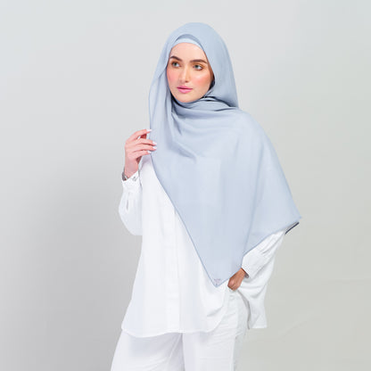 Ironless Elle Shawl in Sky