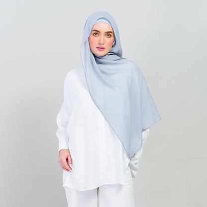 Ironless Elle Shawl in Sky