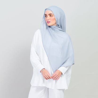 Ironless Elle Shawl in Sky