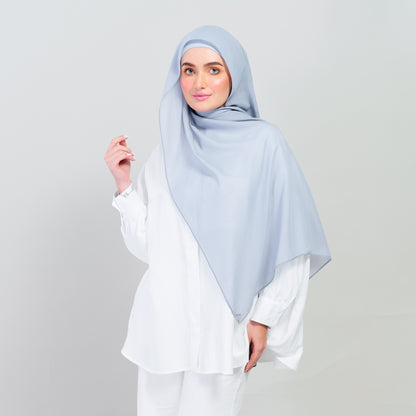 Ironless Elle Shawl in Sky
