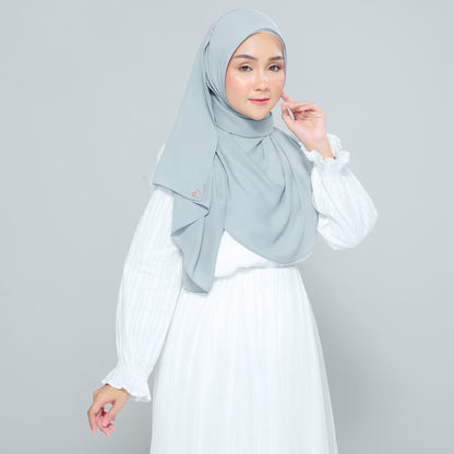 Semi-Instant Sarongje | Chiffon Silk in Earl Grey