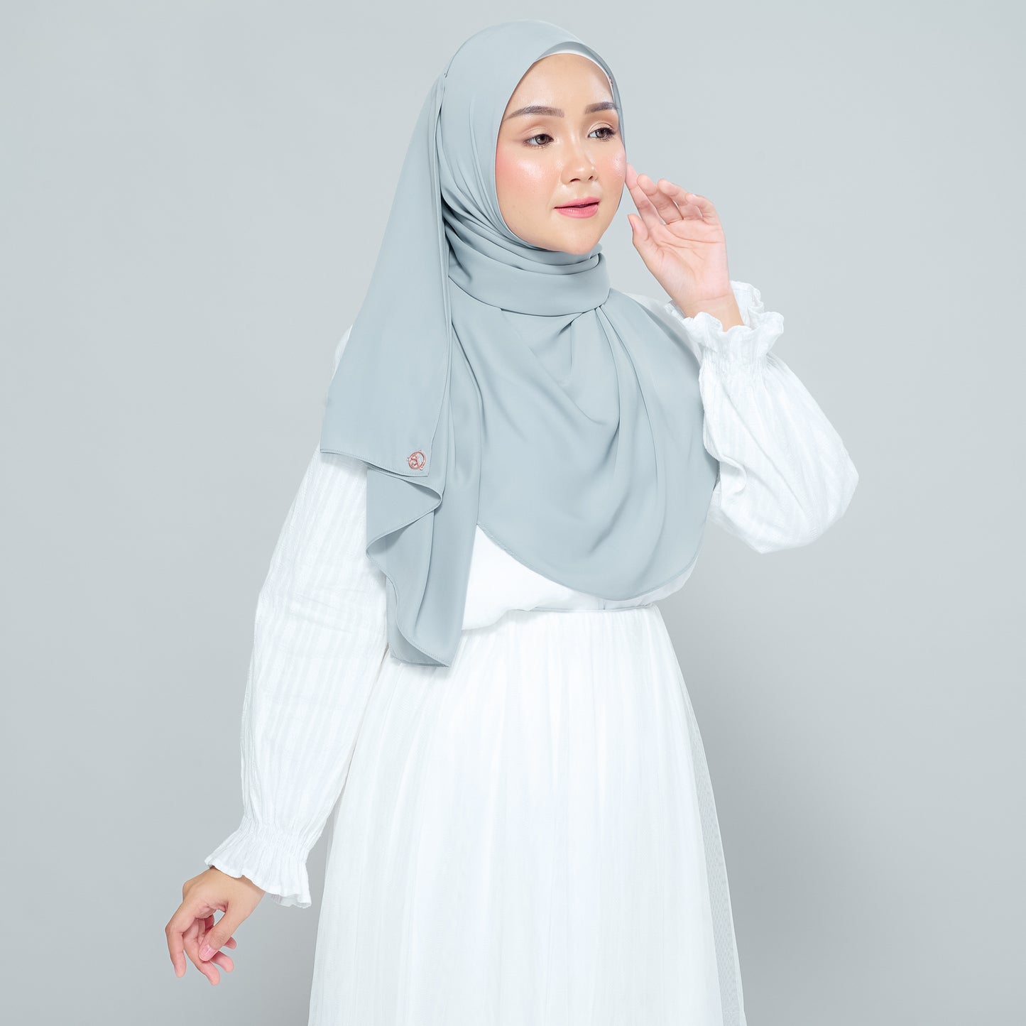 Semi-Instant Sarongje | Chiffon Silk in Earl Grey