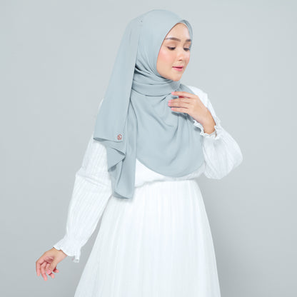 Semi-Instant Sarongje | Chiffon Silk in Earl Grey