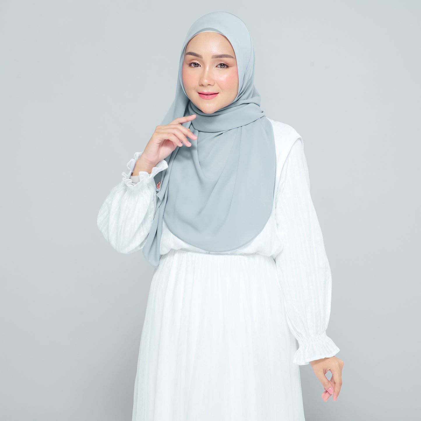 Semi-Instant Sarongje | Chiffon Silk in Earl Grey