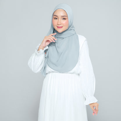 Semi-Instant Sarongje | Chiffon Silk in Earl Grey