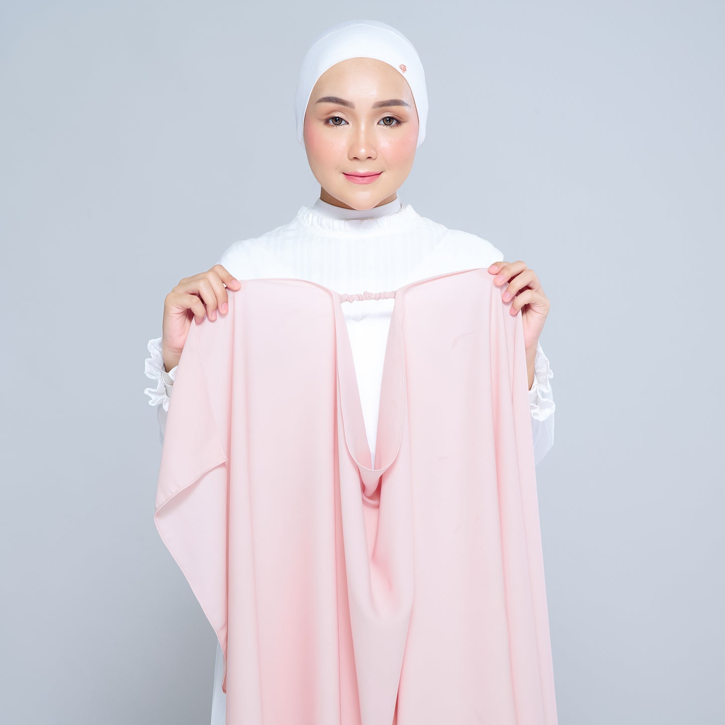 Semi-Instant Sarongje | Chiffon Silk in Nude Pink