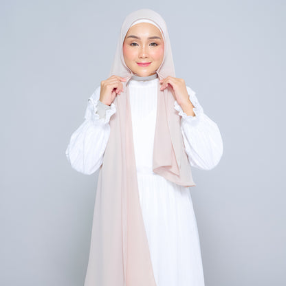 Semi-Instant Sarongje | Chiffon Silk in Sand