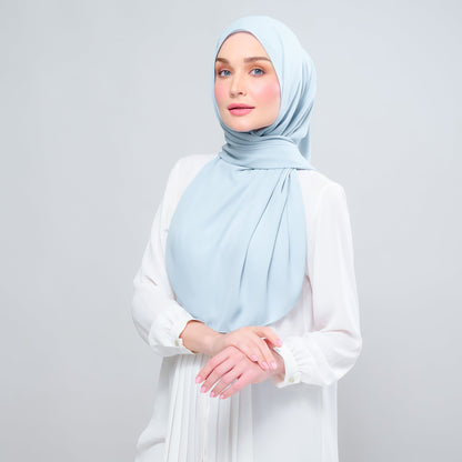 [As-Is] Instant Tag n' Go Shawl l Chiffon Silk in Sky Blue
