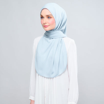 [As-Is] Instant Tag n' Go Shawl l Chiffon Silk in Sky Blue