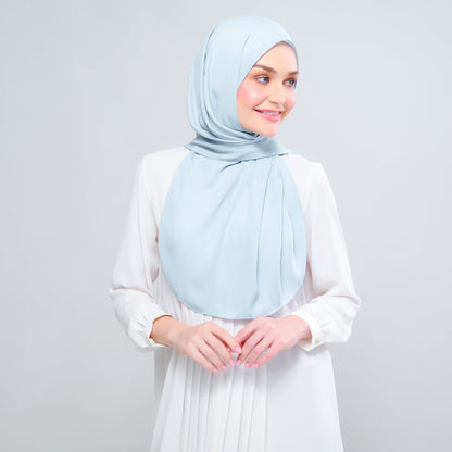 [As-Is] Instant Tag n' Go Shawl l Chiffon Silk in Sky Blue
