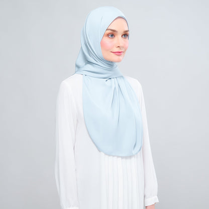[As-Is] Instant Tag n' Go Shawl l Chiffon Silk in Sky Blue