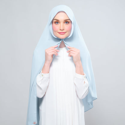 [As-Is] Instant Tag n' Go Shawl l Chiffon Silk in Sky Blue