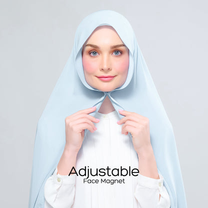 [As-Is] Instant Tag n' Go Shawl l Chiffon Silk in Sky Blue