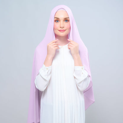 [As-Is] Instant Tag n' Go Shawl l Chiffon Silk in Soft Orchid