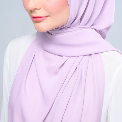 [As-Is] Instant Tag n' Go Shawl l Chiffon Silk in Soft Orchid