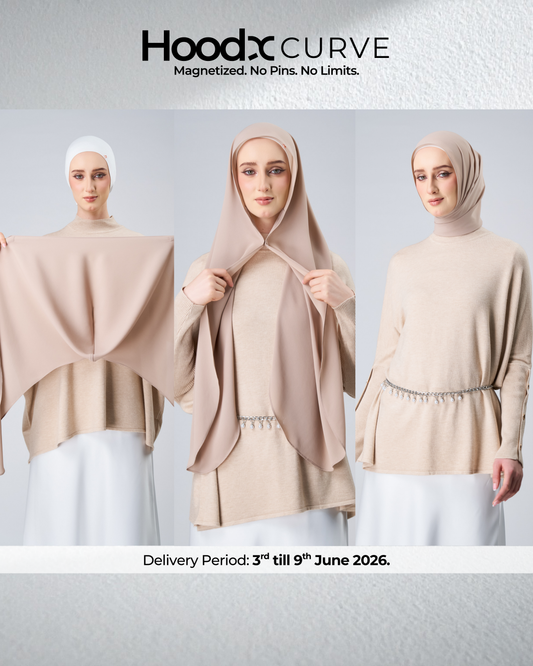 HoodX Curve in Sandstone [Korean Chiffon]