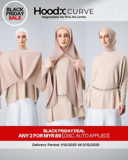 [BFS] HoodX Curve in Sandstone [Korean Chiffon]