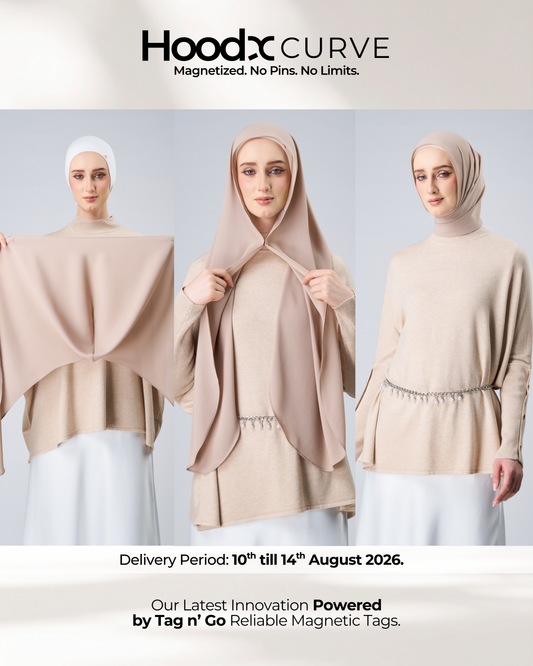HoodX Curve in Sandstone [Korean Chiffon]