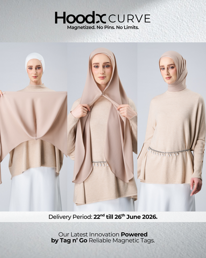 HoodX Curve in Sandstone [Korean Chiffon]