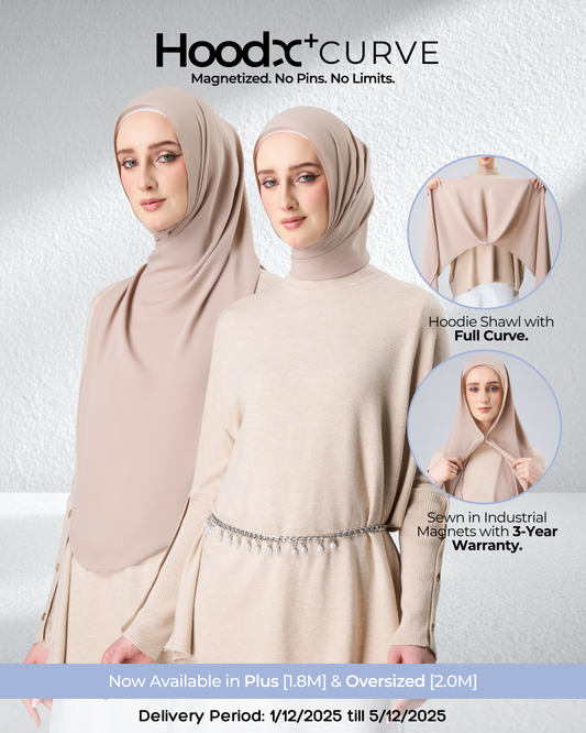 HoodX⁺Plus Curve in Sandstone [Korean Chiffon]
