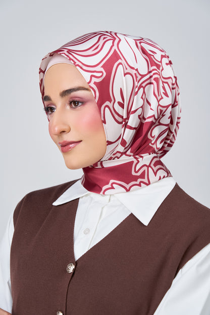HoodX Printed Set in Scarlet