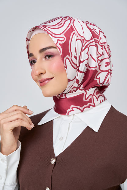 HoodX Printed Set in Scarlet