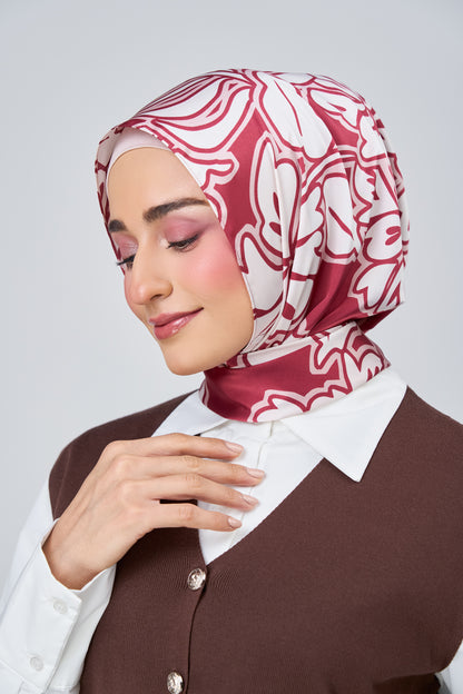 HoodX Printed Set in Scarlet