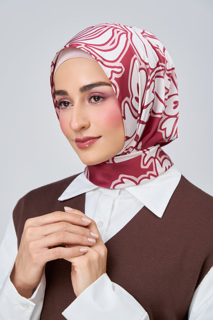 HoodX Printed Set in Scarlet