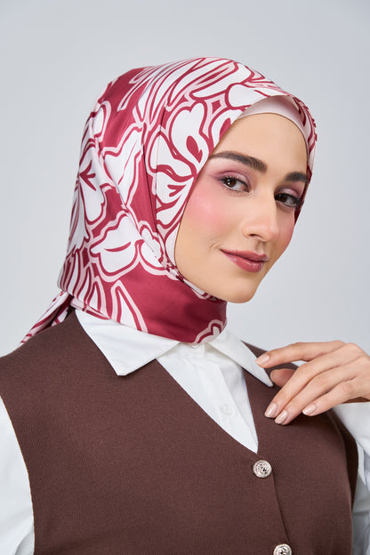 HoodX Printed Set in Scarlet
