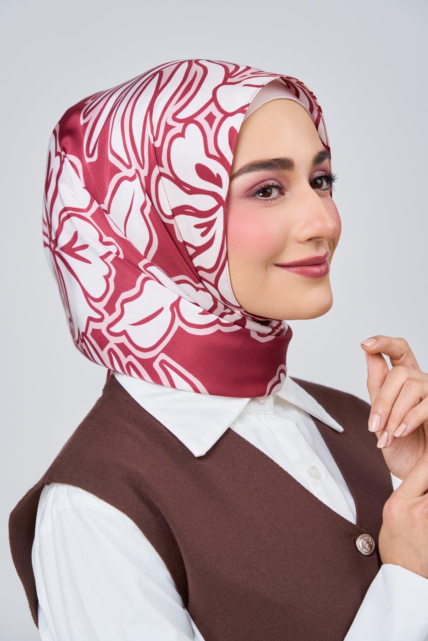 [★New] HoodX Printed Set in Scarlet