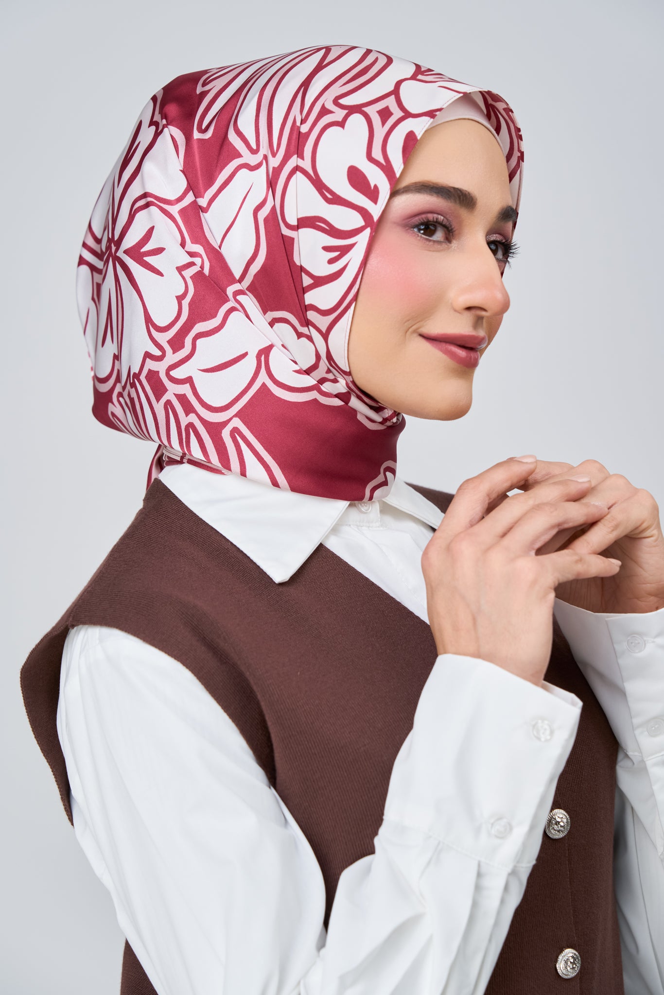 [★New] HoodX Printed Set in Scarlet