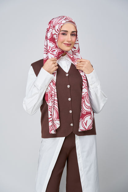 HoodX Printed Set in Scarlet