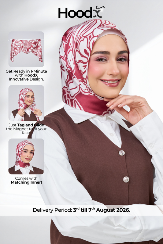 HoodX Printed Set in Scarlet