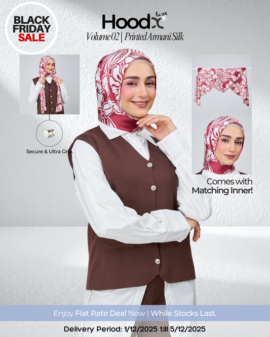 [BFS] HoodX Printed Set in Scarlet