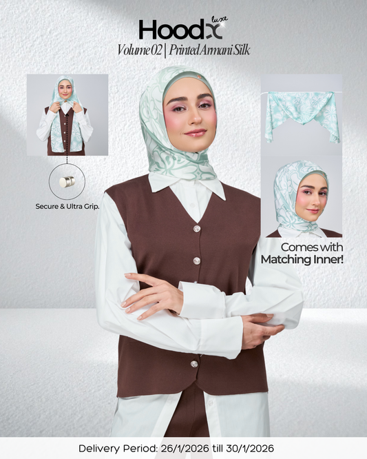 [★New] HoodX Printed Set in Seraphina