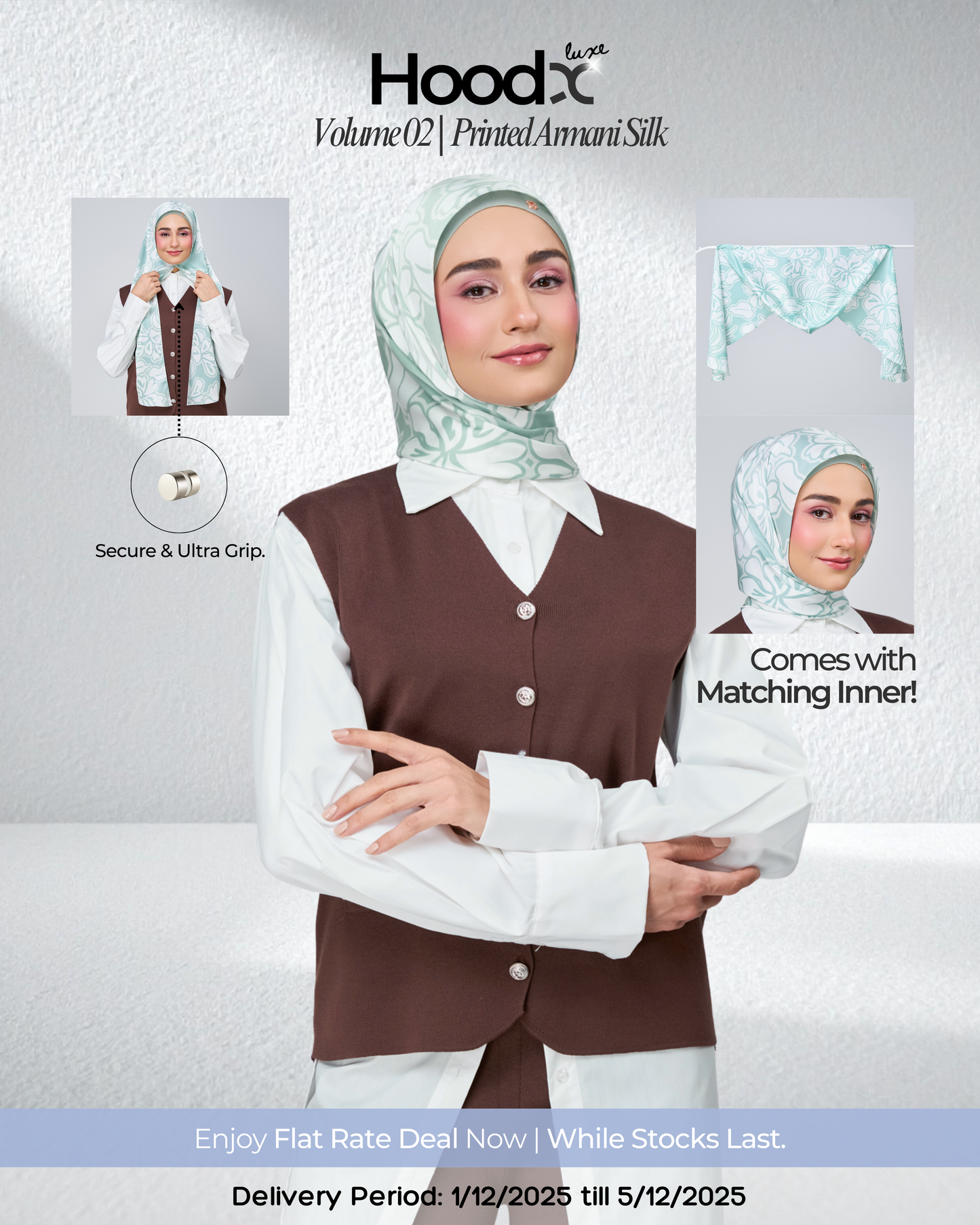 [★New] HoodX Printed Set in Seraphina