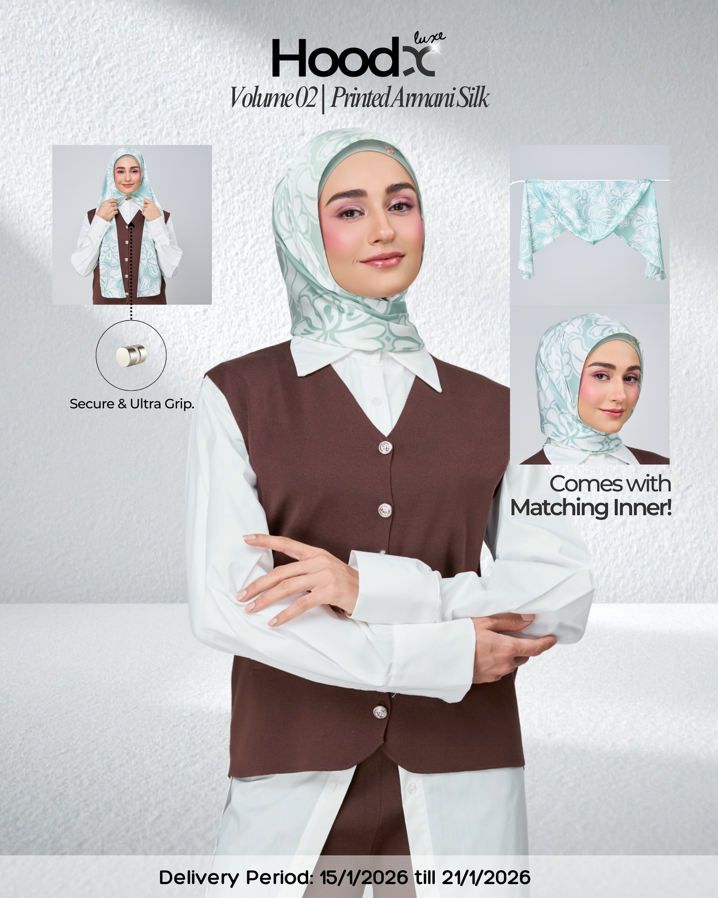 [★New] HoodX Printed Set in Seraphina