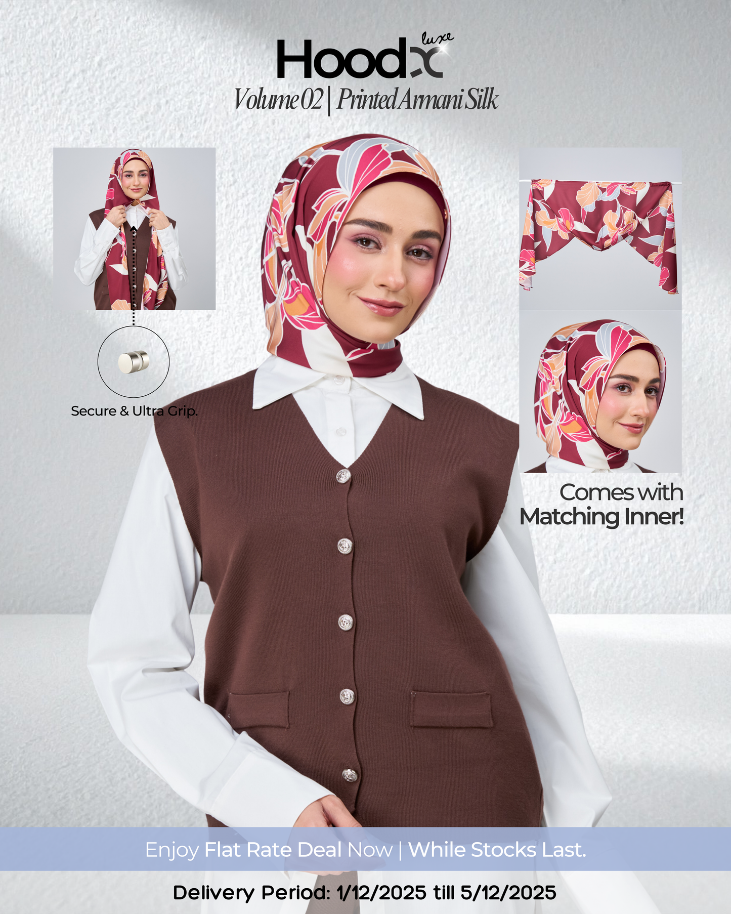 [★New] HoodX Printed Set in Serenia