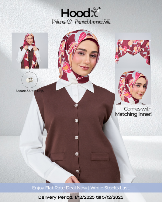 [★New] HoodX Printed Set in Serenia