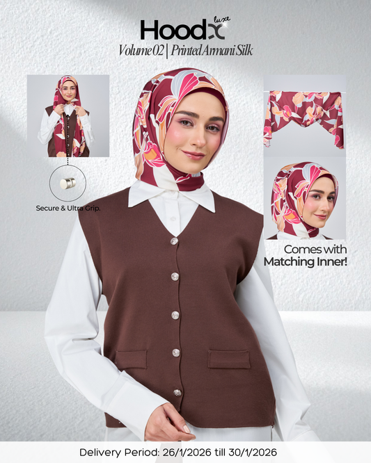 [★New] HoodX Printed Set in Serenia