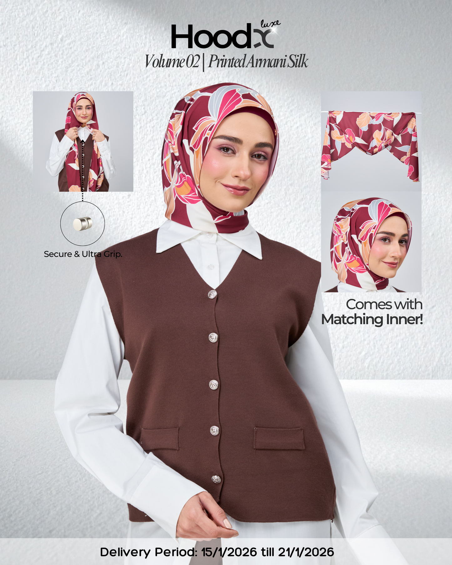 [★New] HoodX Printed Set in Serenia